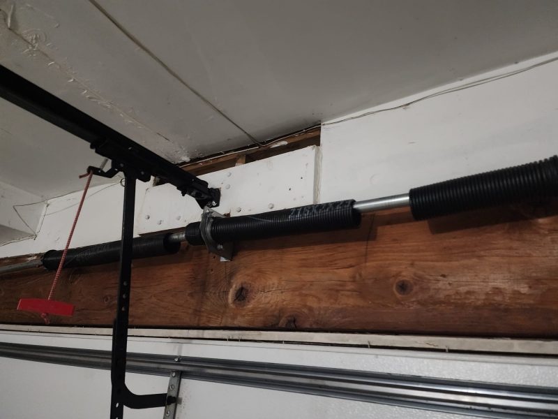 Garage Door Spring Repair - Before